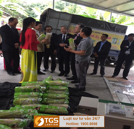 Hình ảnh: Đoàn du khách Nhật Bản tham quan HTX mỳ gạo Hùng Lô